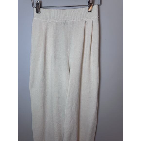 Free People Beach Freya Knit Pants Balloon Tapered Wide Leg Pant Womens XS Cream - Picture 8 of 13
